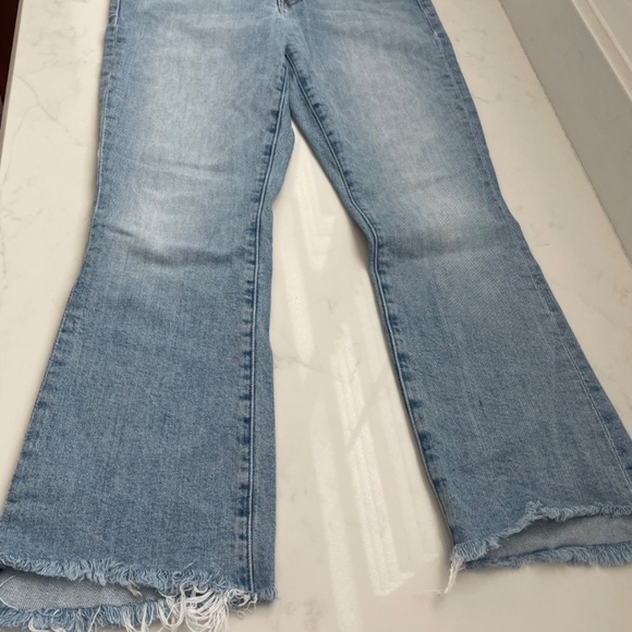 MOTHER The Insider Crop Step Fray Hem Bootcut Jeans- I Confess - Picture 5 of 5